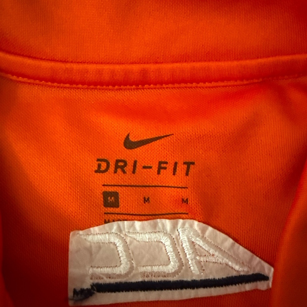 Nike Dri-FIT UVA Cavaliers Polo Shirt Women Medium Orange Athletic Golf - Picture 3 of 8